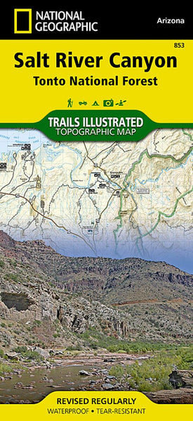 Salt River Canyon and Tonto National Forest, Map 853 National Geographic Maps