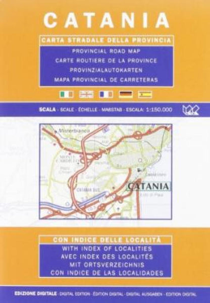 Catania : carta stradale della provincia Litografia Artistica Cartografica