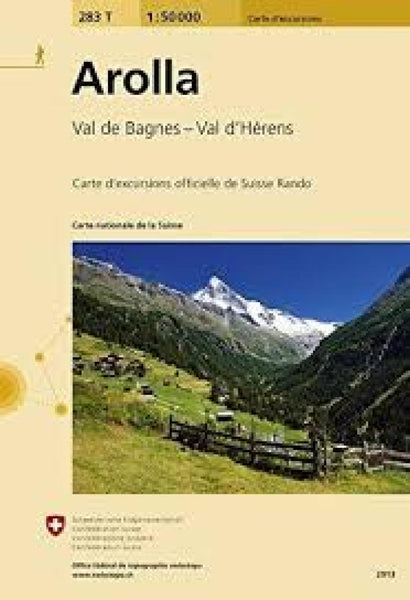 Arolla : Switzerland 1:50,000 Topographic Hiking Series #283T Swiss Topo