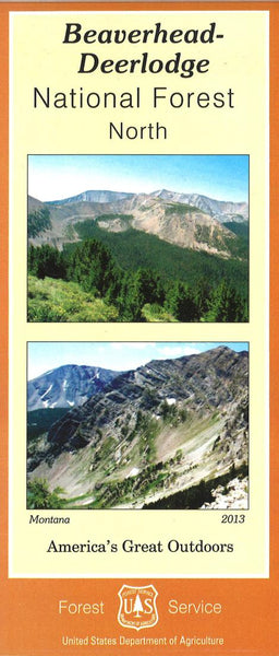 Beaverhead-Deerlodge National Forest Map - North section United States Forest Service