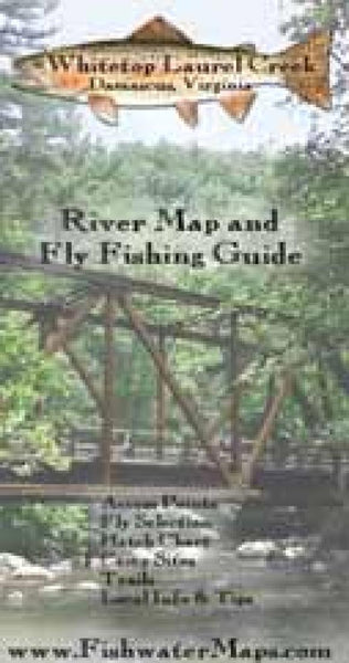 Whitetop Laurel VA River Map and Fishing Guide Fishwater Maps