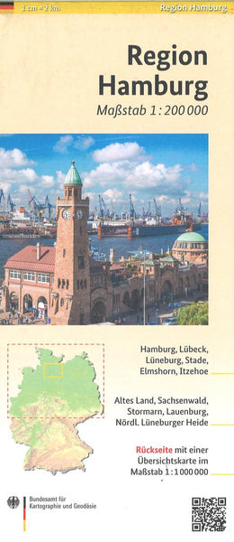 Hamburg Regional Map Bundesamt für Kartographie und Geodäsie