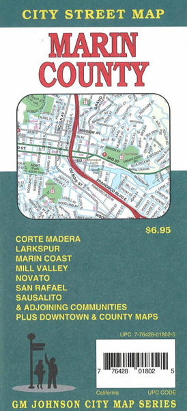Marin County : city street map = San Rafael : Novato : Marin County : city street map GM Johnson