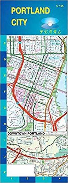 Portland City : pearl laminated map GM Johnson