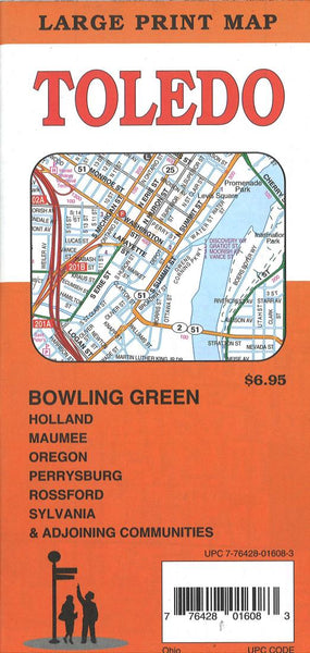 Toledo : large print map = Toledo : Bowling Green : large print map GM Johnson