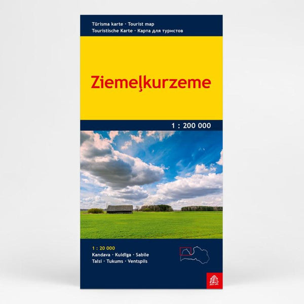 Ziemekurzeme : trisma karte 1:200 000 = Ziemekurzeme : tourist map 1:200 000 Jana Seta