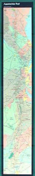 Appalachian Trail poster map (small 9+1/2 x 48) Appalachian Trail Conservancy