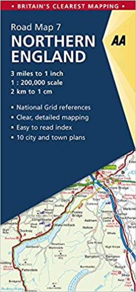 Great Britain Regional Road Map: Northern England AA Publishing