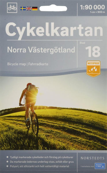 Cykelkartan Blad 18 Norra Västergötland Norstedts