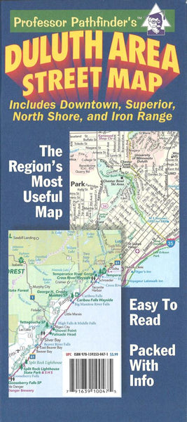 Duluth area street map : includes downtown, Superior, North Shore, and Iron Range Hedberg Maps