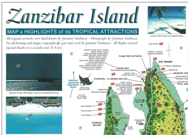 Zanzibar Island : map & highlights of its tropical attractions GT Maps