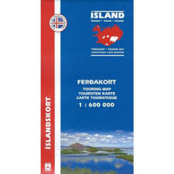 Iceland Touring Map Mál og menning