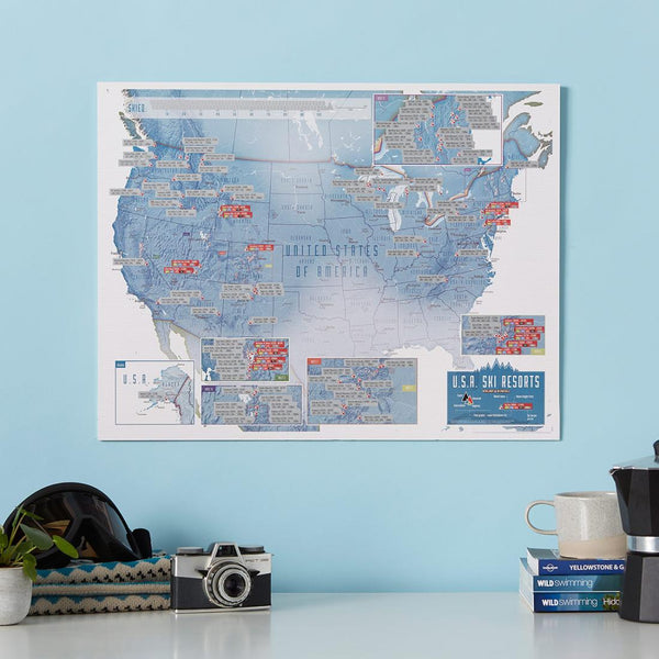 Scratch-Off United States Skiing Maps International Ltd.