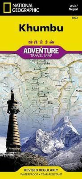 Khumbu, Nepal AdventureMap National Geographic Maps