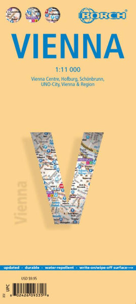 Vienna, Austria City Map Borch GmbH.
