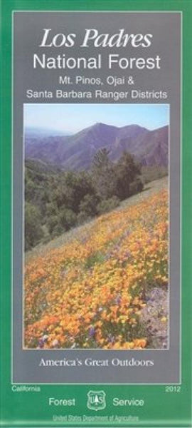 Mt. Pinos, Ojai & Santa Barbara Ranger Districts Map - Los Padres National Forest Map United States Forest Service