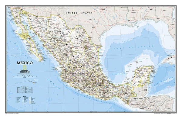 Mexico : political map National Geographic Maps