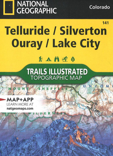 Telluride, Silverton, Ouray, Lake City: Colorado, USA National Geographic Maps