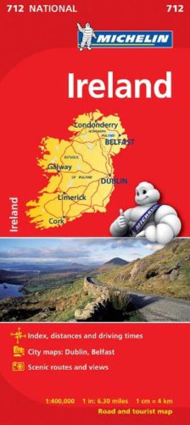 Ireland Road Map Michelin Maps and Guides