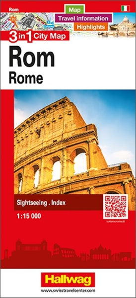 Rome : 3 in 1 city map = Rom : 3 in 1 city map = Roma : 3 in 1 city map Hallwag Kummerly Frey AG