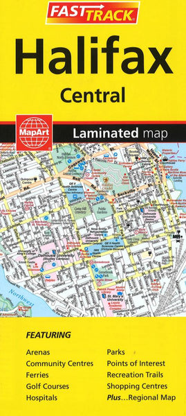 Halifax Fast Track Laminated Map MapArt Publishing Corporation