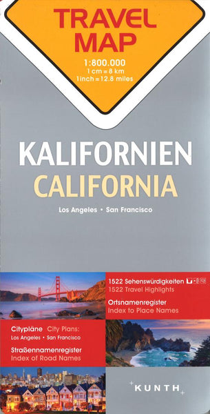 California, Los Angeles, San Francisco : travel map = Kalifornien, Los Angeles, San Francisco Kunth Verlag