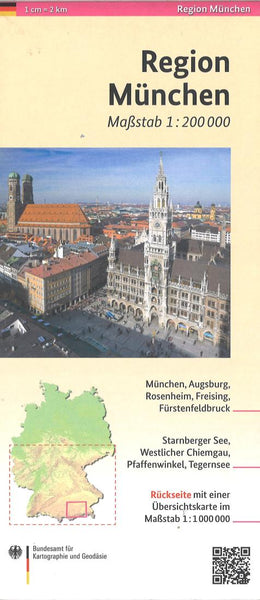 Munchen Regional Map Bundesamt für Kartographie und Geodäsie