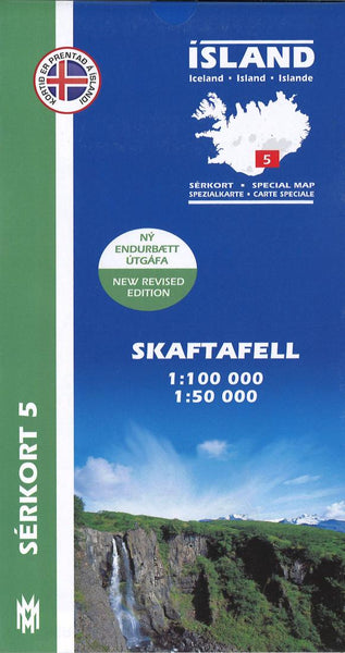 Skaftafell Trekking Map Mál og menning