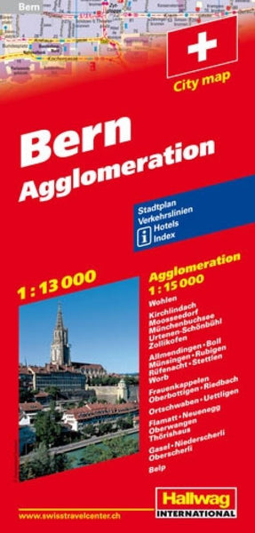 Bern : Agglomeration : city map Hallwag Kummerly Frey AG