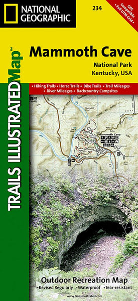 Mammoth Cave National Park, Map 234 National Geographic Maps