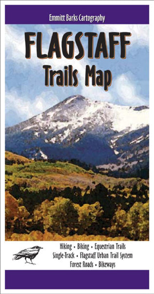 Flagstaff, AZ Trails Map Emmitt Barks Cartography