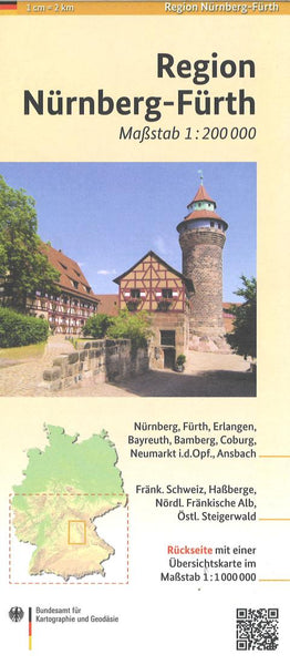 Nürnberg-Fürth Regional Map Bundesamt für Kartographie und Geodäsie
