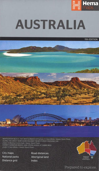 Australia Enlarged Road Map Hema Maps