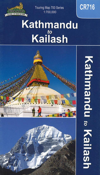 Kathmandu to Kailash, Touring Map Himalayan MapHouse Pvt. Ltd