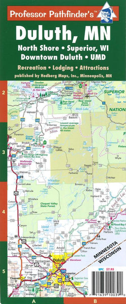 Duluth, MN : North Shore : Superior, WI : downtown Duluth : UMD Hedberg Maps
