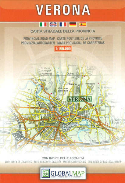 Verona : carta stradale della provincia Litografia Artistica Cartografica