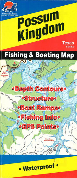 Fishing Maps-Possum Kingdom Lake Fishing Hot Spots