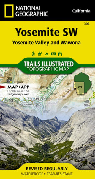 Yosemite sw : Yosemite Valley & Wawona : California, USA National Geographic Maps