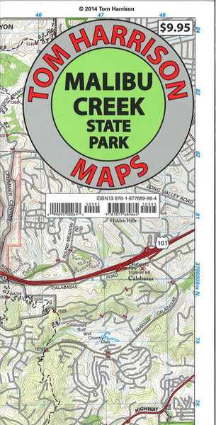 Malibu Creek State Park trail map Tom Harrison Maps