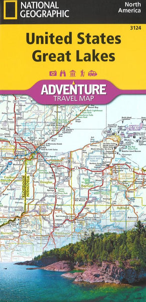 U.S. Great Lakes Adventure Map National Geographic Maps