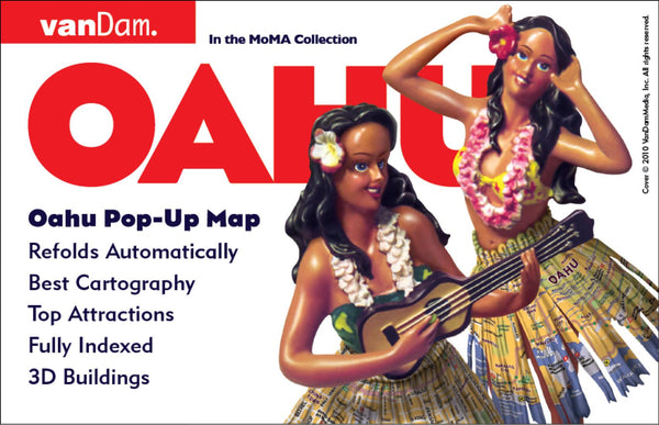 OAHU : Oahu pop-up map VanDam Maps