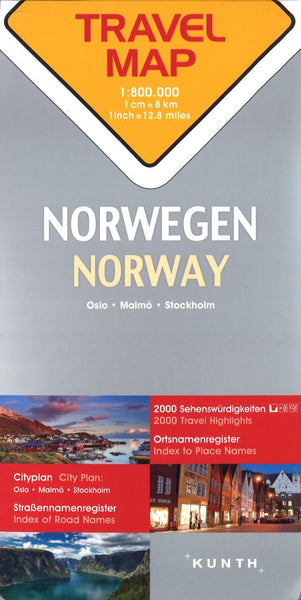 Norway : travel map = Norwegen = Norge = Norvège Kunth Verlag