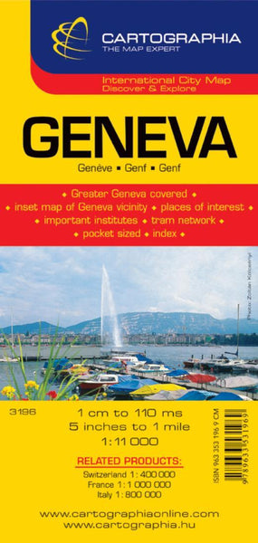 Geneva City Map Cartographia