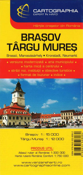 Brasov and Targu Mures, Romania Cartographia