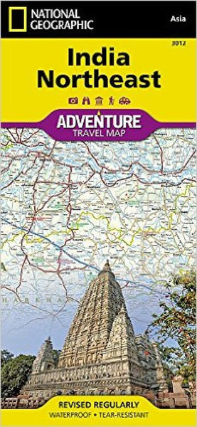 India, Northeast Adventure Map 3012 National Geographic Maps