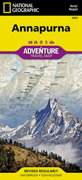 Annapurna, Nepal Adventure Map 3003 National Geographic Maps