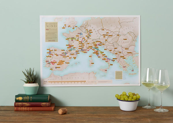 Scratch-Off European Wines Maps International Ltd.