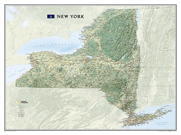 New York : wall map National Geographic Maps