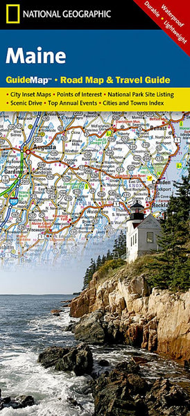 Maine Guide Map National Geographic Maps