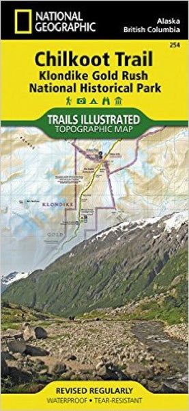 Chilkoot Trail and Klondike Gold Rush, Alaska, Map 254 National Geographic Maps